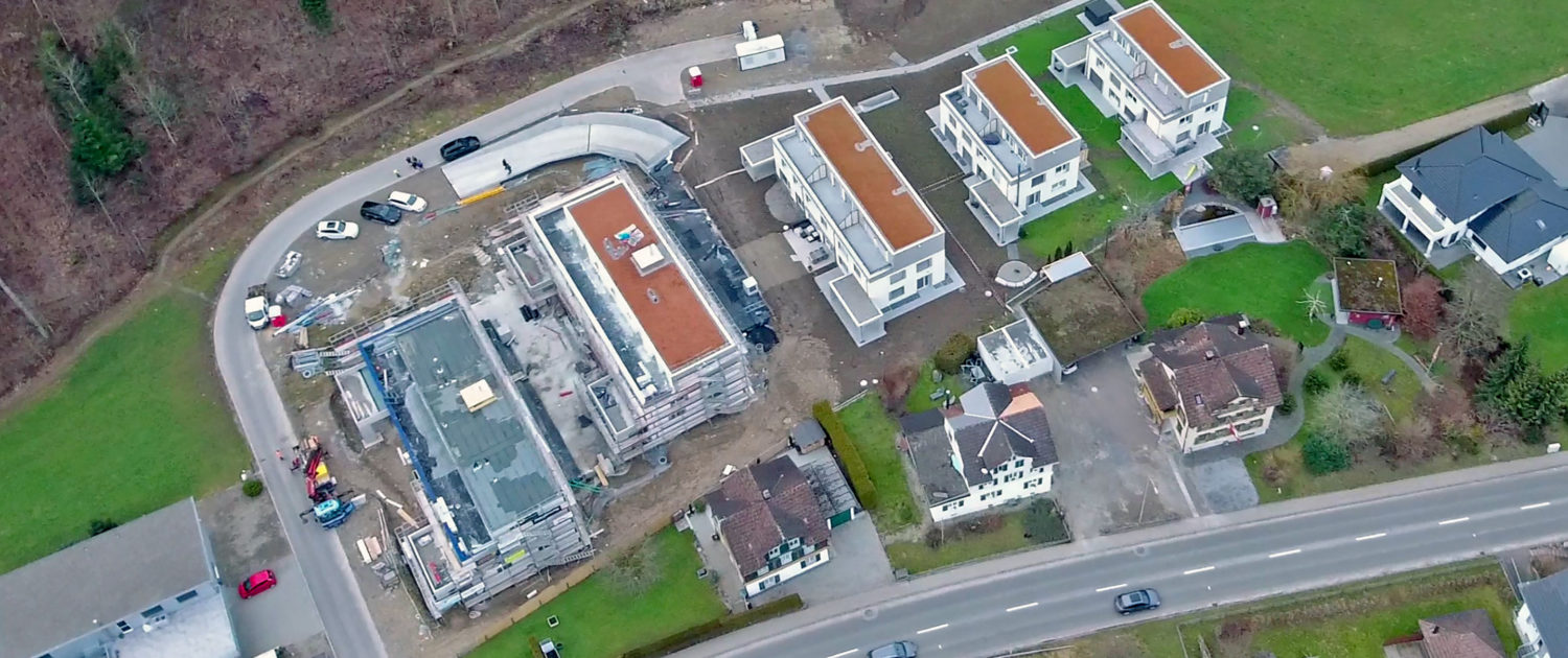 Im Hasel Dussnang – Aufnahme mit Drohne Januar 2018