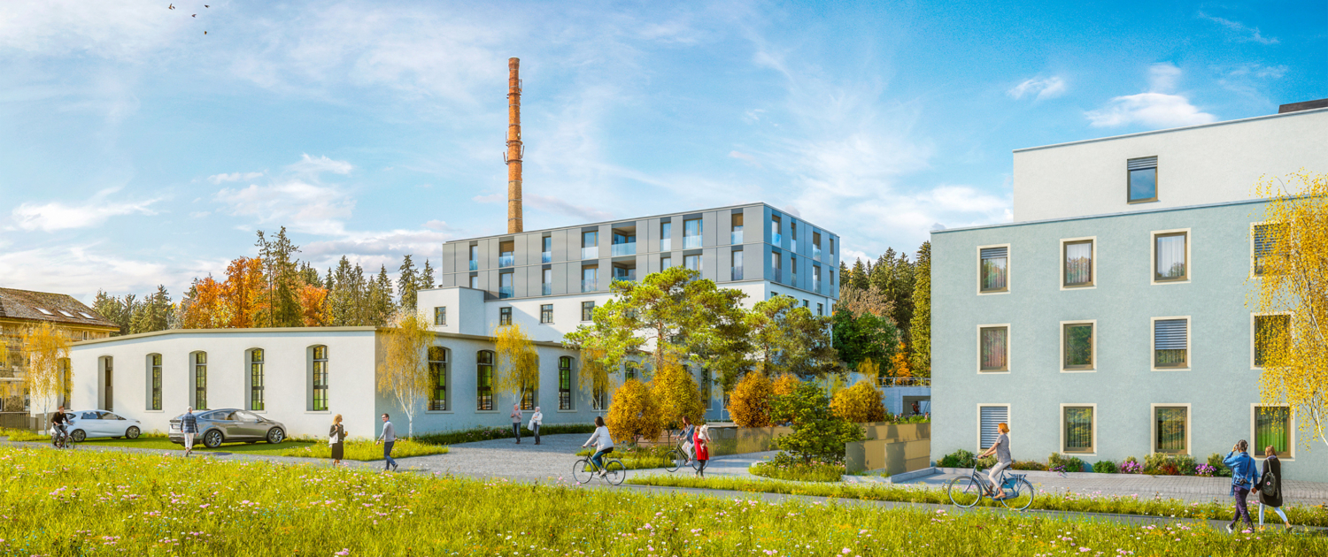 Projekt Murkart Frauenfeld – Visualisierung Areal, Zugang