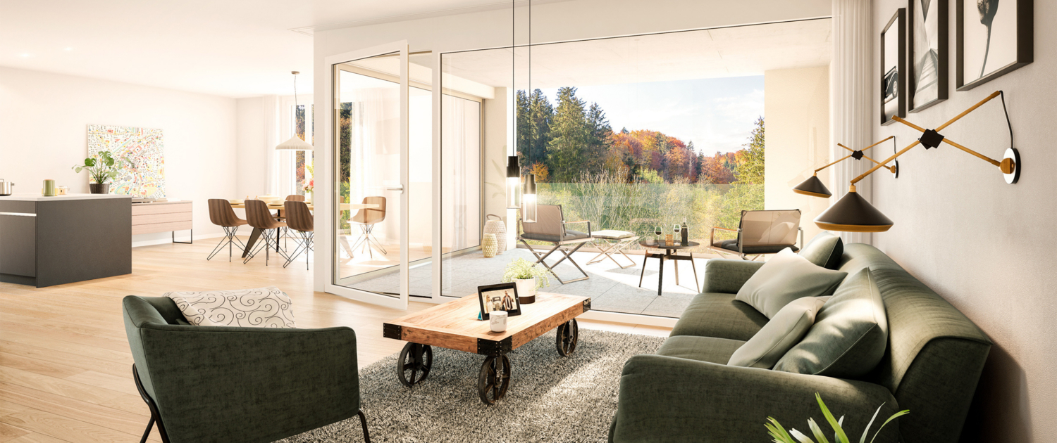 Projekt Murkart Frauenfeld – Visualisierung Wohnraum