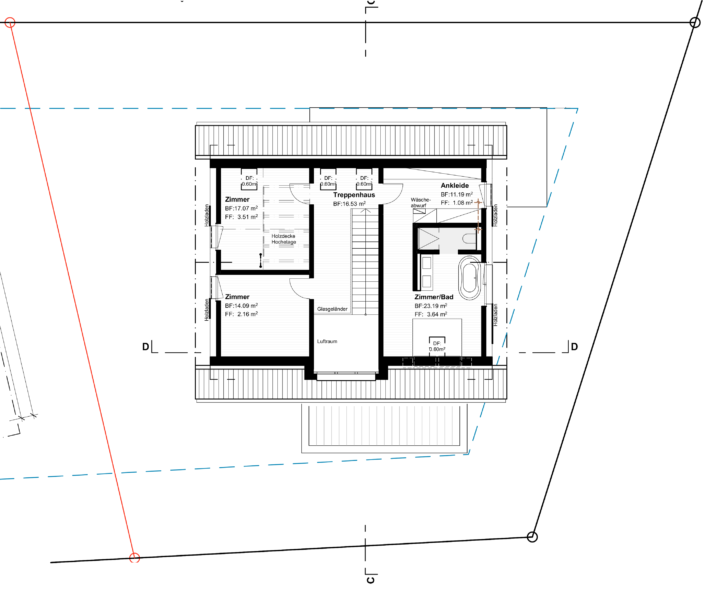 EFH Rutschwil/Dägerlen, Grundriss Dachgeschoss