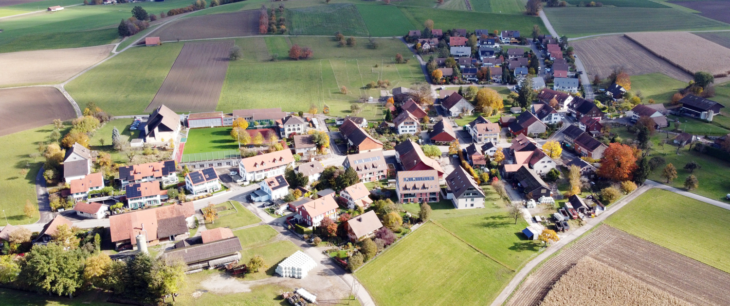 Luftaufnahme von Rutschwil (Dägerlen)