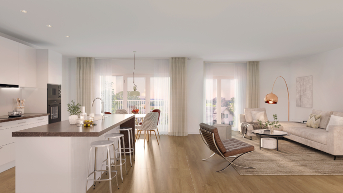 Projekt Rutschwil (Dägerlen) Visualisierung Obergeschoss