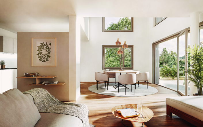 Projekt «Ernteblick» Dietschwil | Visualisierung Innenraum